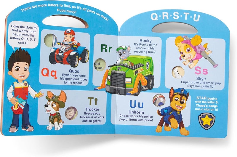 Melissa & Doug PAW Patrol Children's Book - Poke-A-Dot: Alphabet Adventure, One Size - Image 4
