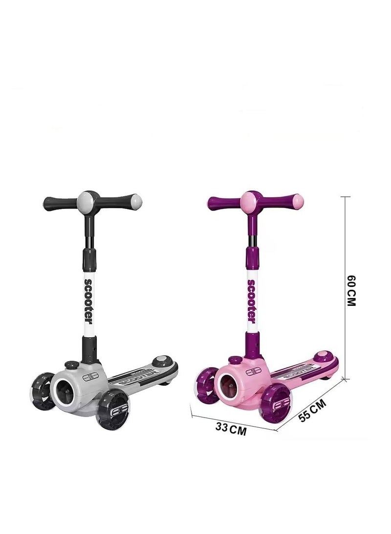 Scooter  1PC 3-Wheel Kids Scooter – Adjustable Handle & Foldable Seat