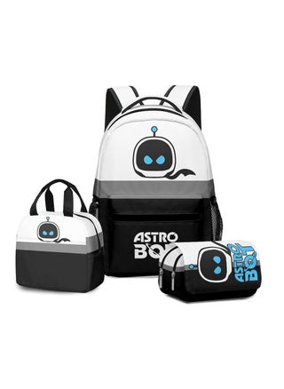 School three-piece set: 2024 new astro bot universe robot three-piece set student schoolbag children's backpack backpack - pzsku/Z0ED44FCF1D22A38748E0Z/45/_/1734939644/f8ca455e-9bcb-46f1-a5c2-6b75e05f4682