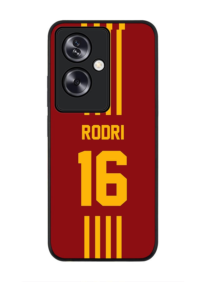 Stylizedd Rugged Black Edge Case for OnePlus Nord N30 SE, Slim fit Flexible Case Cover - Football Team - Spain , Player Name - Rodri - Image 1