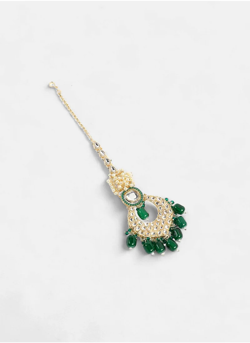 سوهي Stones Studded & Beaded Jewellery Set