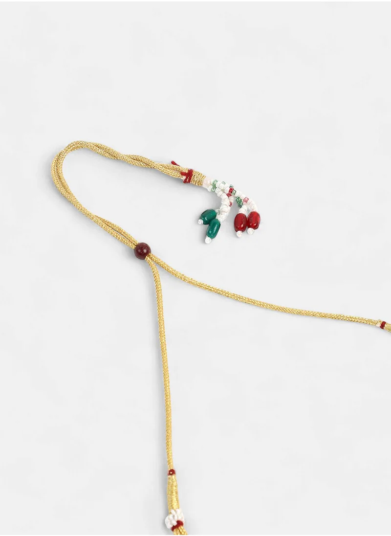 سوهي Stones Studded & Beaded Jewellery Set
