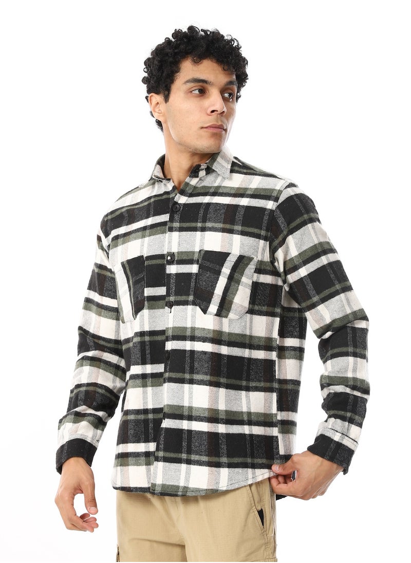Master Jeans - Men's Long Sleeves Shirt - Wool - Image 1