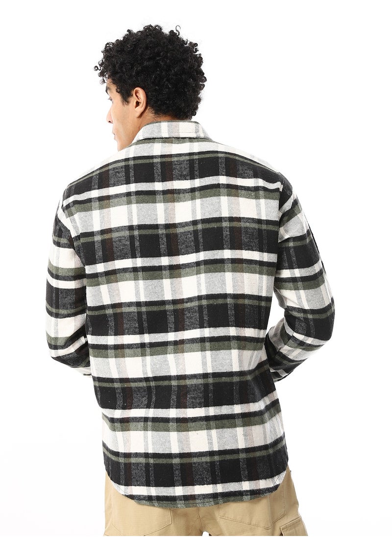 Master Jeans - Men's Long Sleeves Shirt - Wool - Image 1