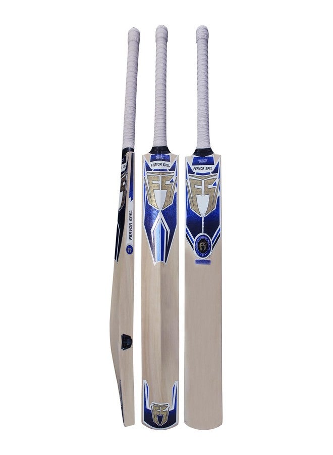 Fervor Spel FS Ghost 2.0 English Willow Cricket Bat Grade 2 | Pre Knocked Leather Ball Bat with Massive Edges, Large Sweet Spot for Superb Stroke & Professional for Tournament and Practice Matches (LH) - Image 1