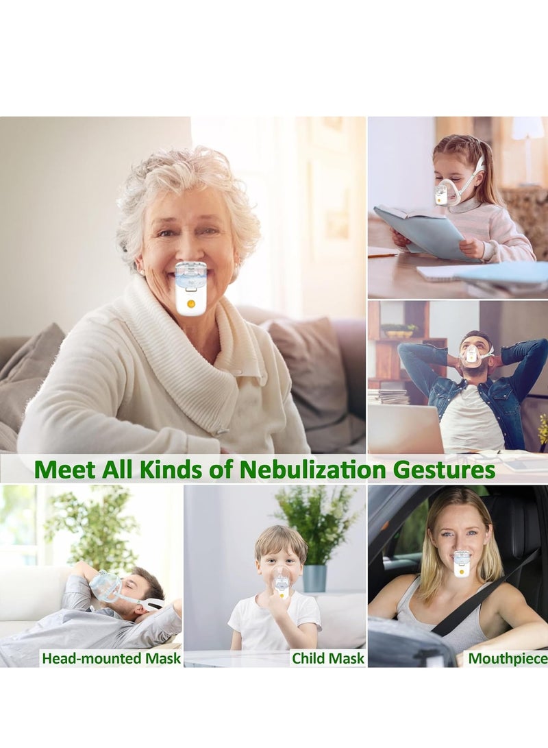 Generic Ultrasonic Nebulizer for Adults, Hands-Free Rechargeable Portable Nebulizer for Children, Mini Nebulizer for Shortness of Breath at Home - Image 2