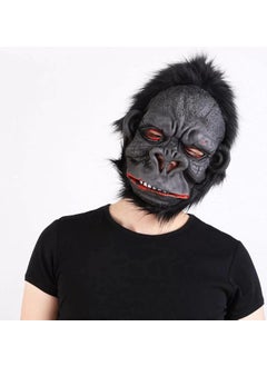 Latex Gorilla Mask Monkey Mask Meat Mask Orangutan No 1 with Black Hair