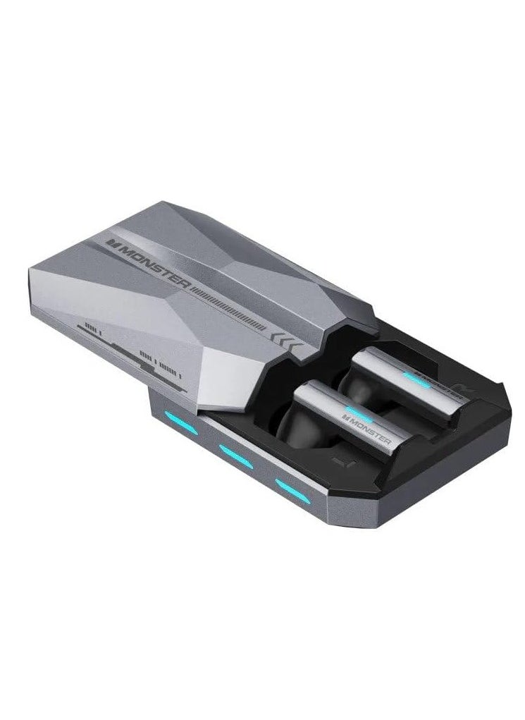 Monster - Monster XKT11 Gamer Earphone Bluetooth 5.2 True Wireless Earbuds - Immersive Gaming Audio Experience - Image 1