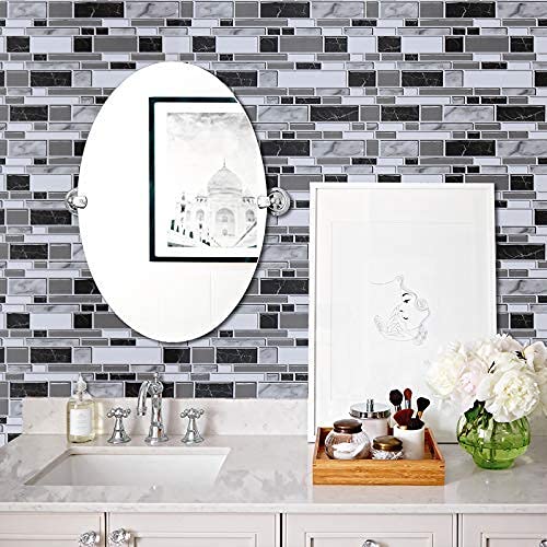 Livebor Peel and Stick Backsplash Wallpaper Kitchen Backsplash Wallpaper 11.8inch x 590.5inch Tile Contact Paper Kitchen Peel and Stick Countertops Waterproof Contact Paper for Bathroom Tile Vinyl - Image 2