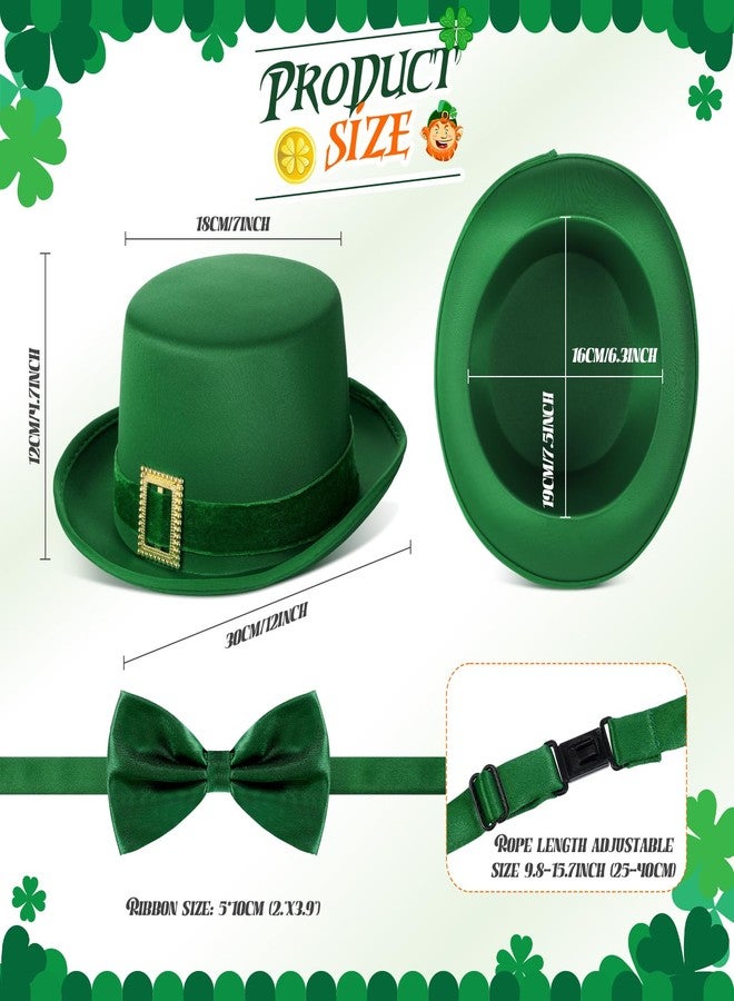 Geyoga Boys St Patrick's Day Outfit Kids Leprechaun Costumes Gothic Vintage Steampunk Tailcoat with Leprechaun Hat Bow Tie(145) - Image 4