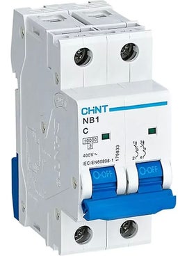 Chint Nb1 Series 2X40A Type C Automatic Fuse 10KA 179833 