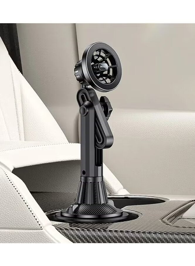 Yesido حامل أكواب السيارة المغناطيسي Magsafe مع قفل دوران 360° – قابل للتعديل وقبضة قوية لوضع المشروبات بأمان – متوافق مع معظم فتحات أكواب السيارات – تصميم متين وموفر للمساحة - Image 1