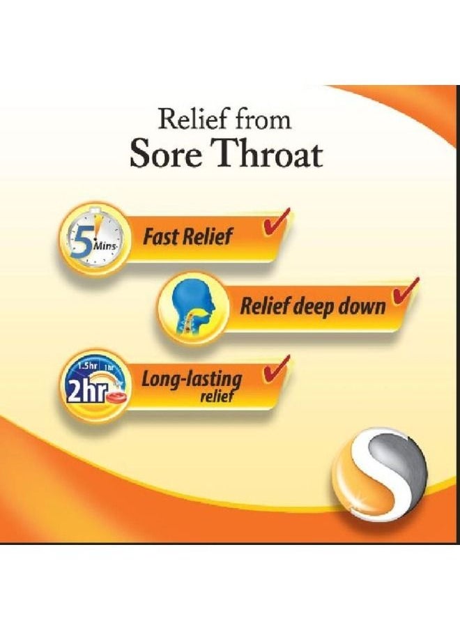 Strepsils - Relieves Sore Throat Warm Ginger - 16 Lozenges - Image 1