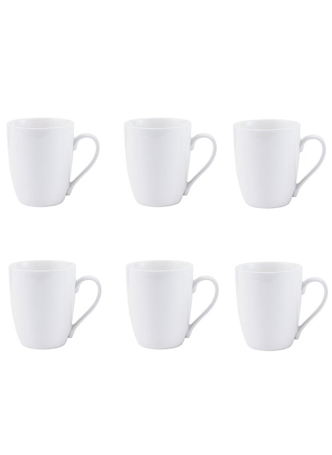 Dove 6-Piece Porcelain Mug Set 320ML White  - Image 1