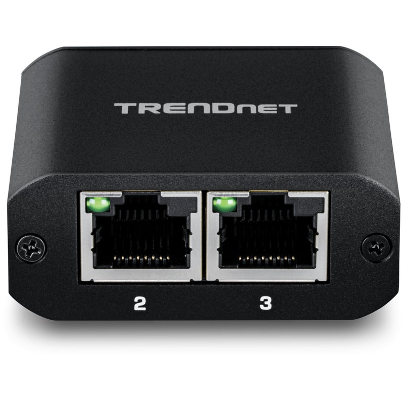 TRENDnet 2-Port Gigabit Splitter with USB Type C Power, TEG-102S, Splits One Network Connection Into Two, Ethernet Splitter, USB Type C Power Cable Included, NDAA & TAA Compliant - Image 2