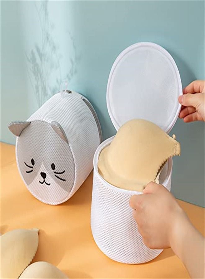 Y&D Mesh Laundry Bags, Set of 2 Delicate Bag for Washing Machine, Clothing Garment Bags Laundry, Lingerie Bag, Travel Storage Organize Bag(Cat Set)  - Image 2