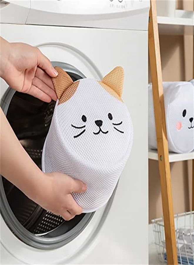 Y&D Mesh Laundry Bags, Set of 2 Delicate Bag for Washing Machine, Clothing Garment Bags Laundry, Lingerie Bag, Travel Storage Organize Bag(Cat Set)  - Image 3