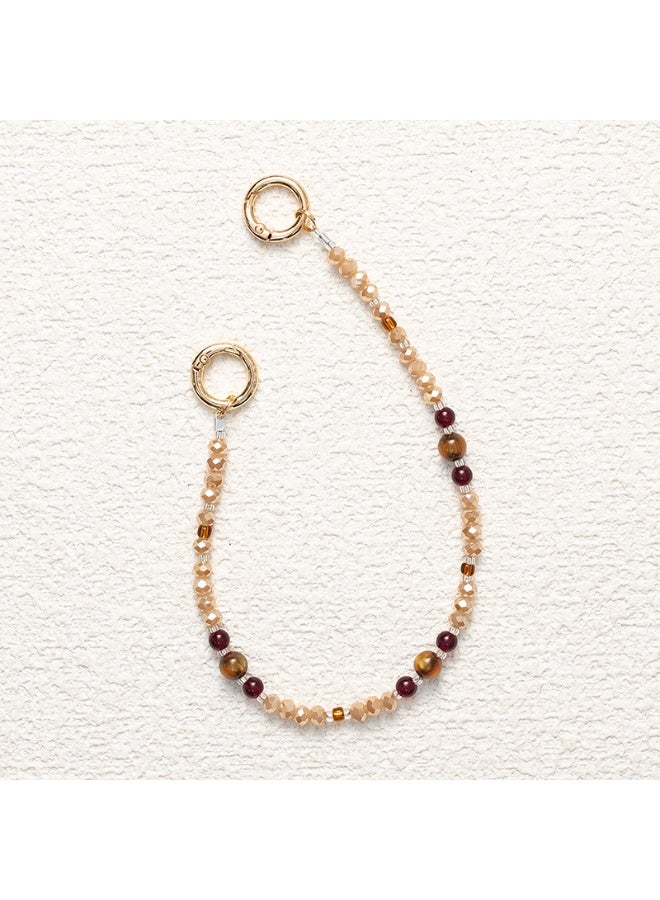 NIBEMINENT Phone Charm/ Chain Strap for Women Girls, Beads Cell Phone Case Lanyard Wrist Strap