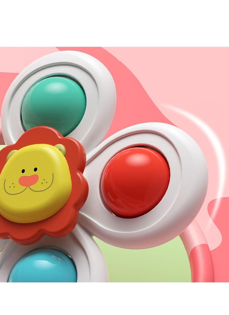 Generic - Suction Cup Spinner Toy 3 PCS Strong Bath Spinning Toy, Sensory Toys Birthday Baby Gifts for Toddlers - Image 1
