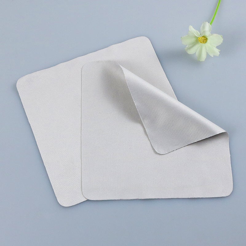 Generic Ultrafine Fiber Glasses Cloth for Jewelry Cleaning 12*12cm light gray needle cloth (bulk) 