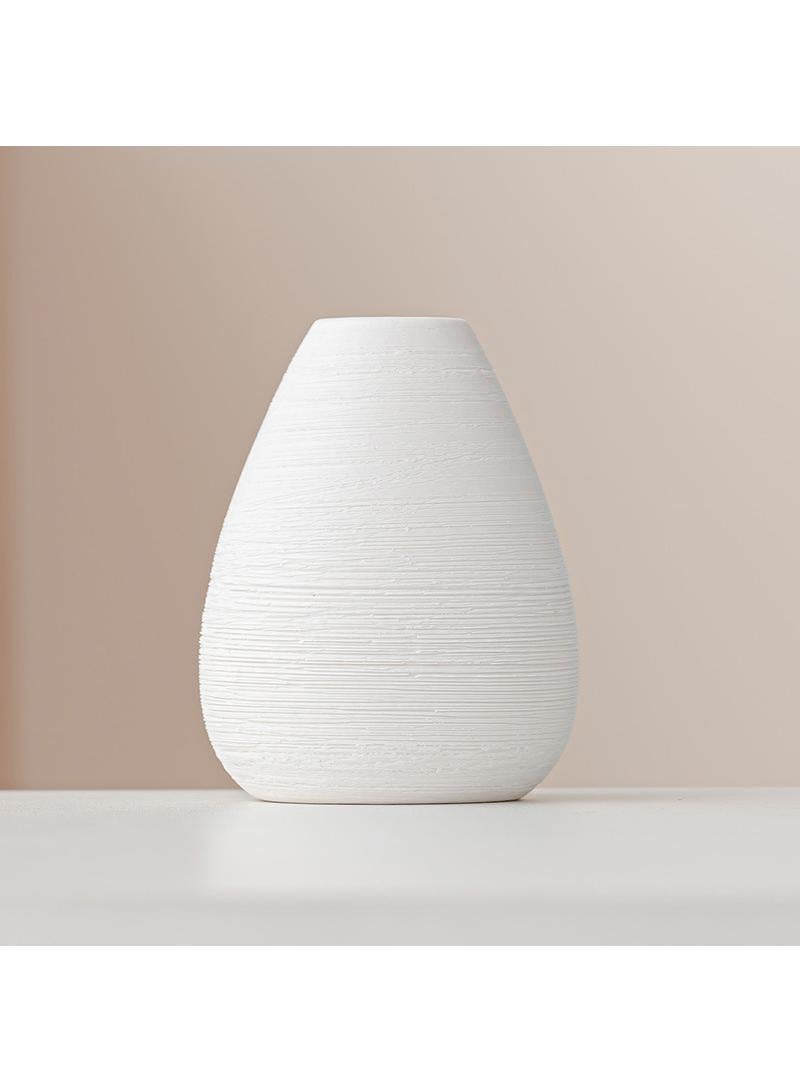 Y&D Nordic Style Decorative Art Home Combination Simple Striped Ceramic Dried Vase - Image 1