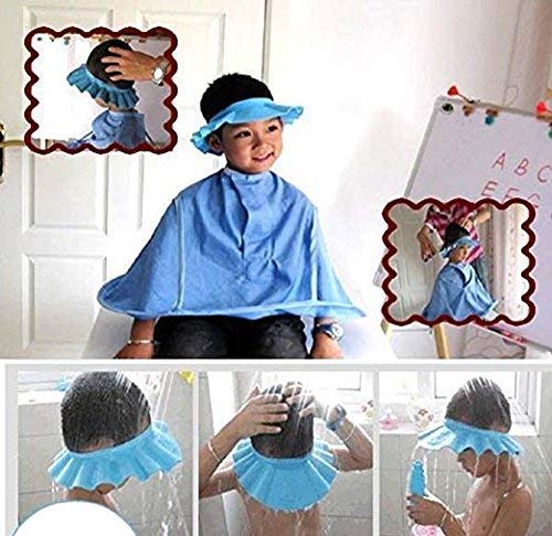 PAGHADI baby shower cap Adjustable Safe Soft Bathing Baby Shower Hair Wash Cap For Children, Baby Bath Cap Shower Protection For Eyes And Ear, Bathing Baby Shower Cap (Multi color) - Image 4