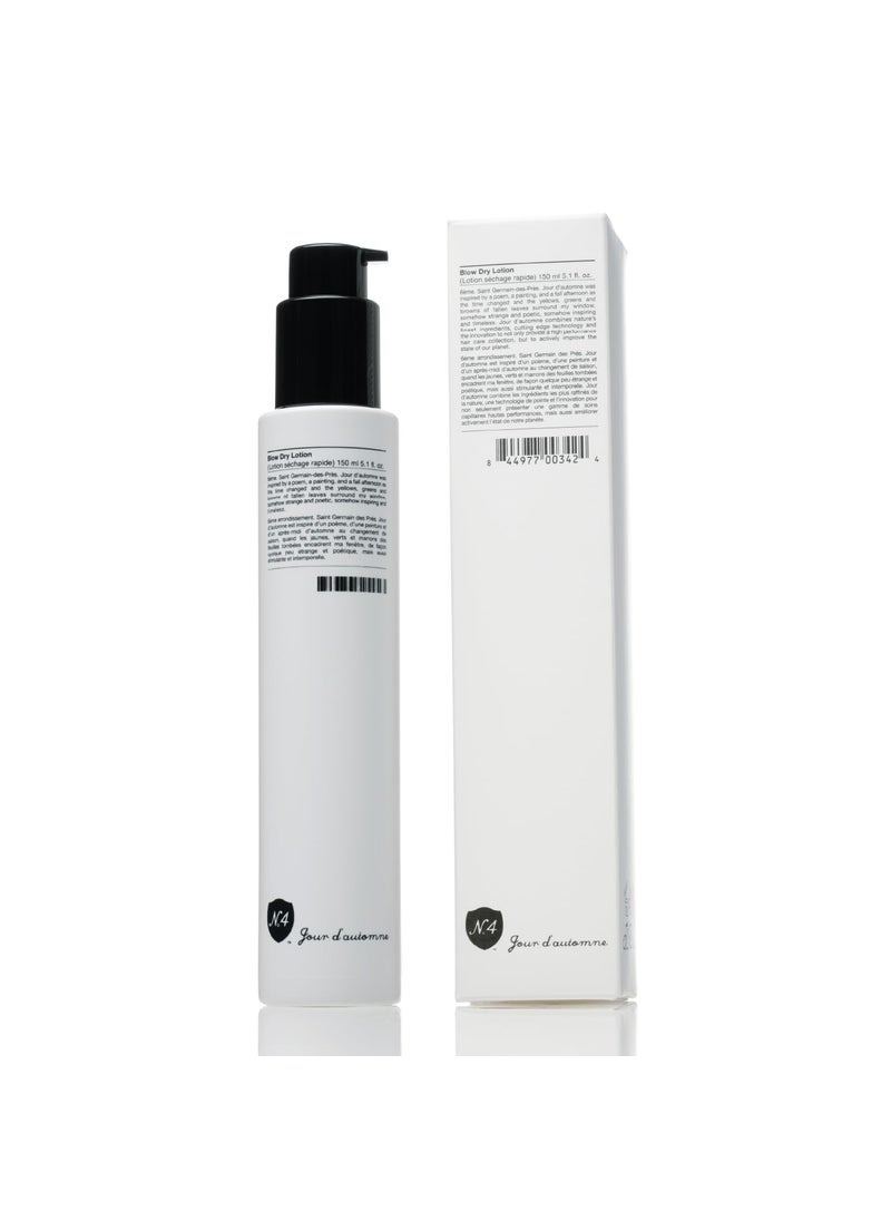 Number 4 - Number 4 Blow Dry Lotion. Hair Styling Cream with Thermal Protection, Reduces Blow Dry Time, Smooth Finish & Volume, Anti-Frizz, 5.1 oz - Image 1