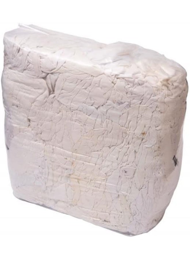Royal Apex White Cotton Cleaning Rags For Kitchen Countertops Tabletops And Spills Etc...10Kg - Image 1
