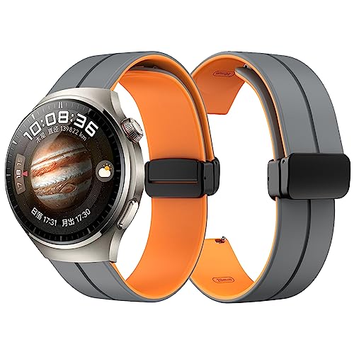 LYSMVIVI Magnetic Watch Band 22mm 20mm 19mm 18mm 16mm With Quick Release Soft Silicone Sport Watch Band for Men Women, Magnetic Silicone Replacement Strap - Image 3