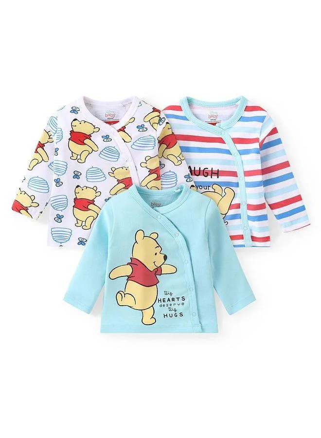 Babyhug Disney Babyhug Disney Interlock Cotton Knit Full Sleeves Jhablas with Winnie the Pooh Graphics - Multicolor