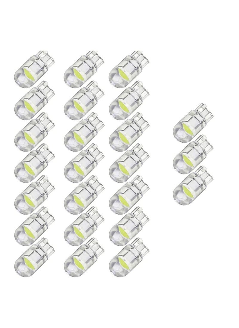 SYOSI LED Bulbs 6000K White, 6000K 68 2825 W5W T10 Wedge COB LED Replacement Bulbs, Super Brightness, for License Plate Lights, Car Position Lamps, Map Light (white, 30pcs)  - Image 1