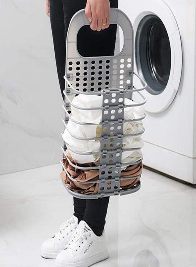 QUEBERS Multicolor Plastic Wall Mounted Laundry Hamper for Dirty Clothes, Storage Basket Hanging, Toiletry Organizer Basket, Bin for Cloths (1) - Image 5