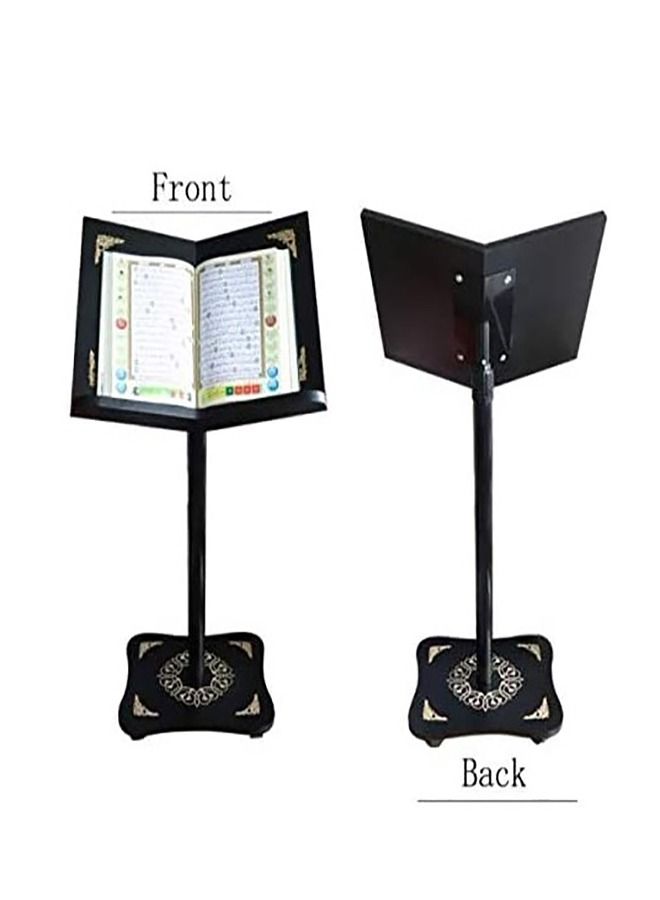 Sundus Adjustable Muslim Quran Book Holder Pen Stand For Convenient Read (Black) - Image 2