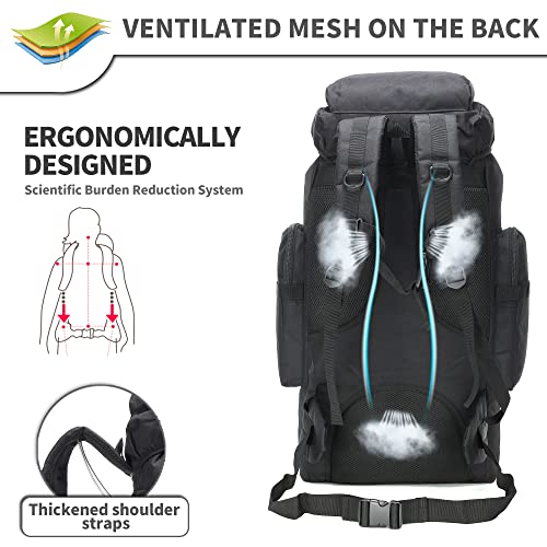 King'sGuard 70L Camping Hiking Backpack Tactical Backpack Military Molle Rucksack Backpack for Outdoor - Image 4