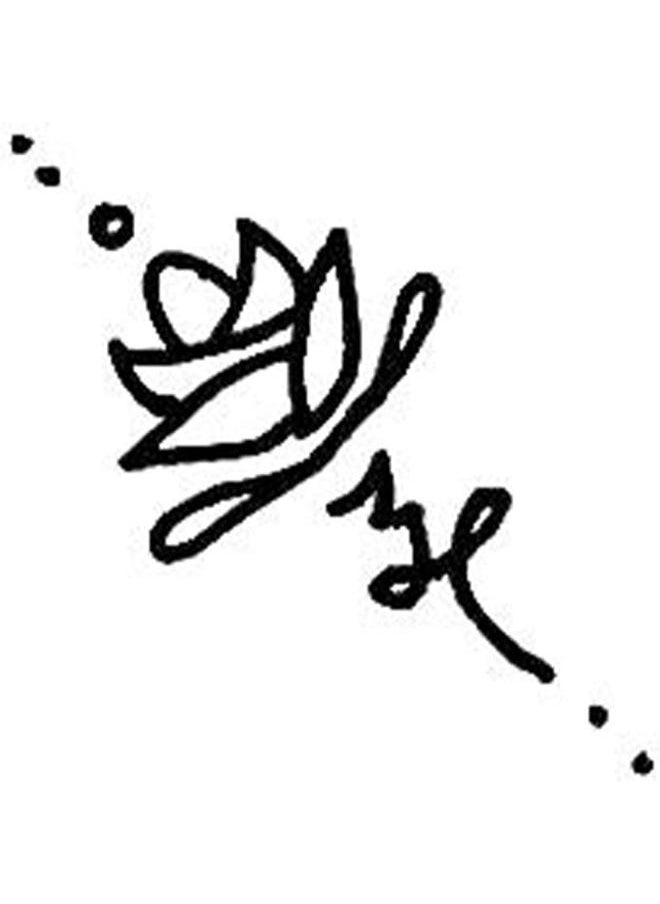 inkbox Inkbox Temporary Tattoos, Semi-Permanent Tattoo, One Premium Easy Long Lasting, Water-Resistant Temp Tattoo with For Now Ink - Lasts 1-2 Weeks, Fleyen, 1 x 1 in  - Image 3