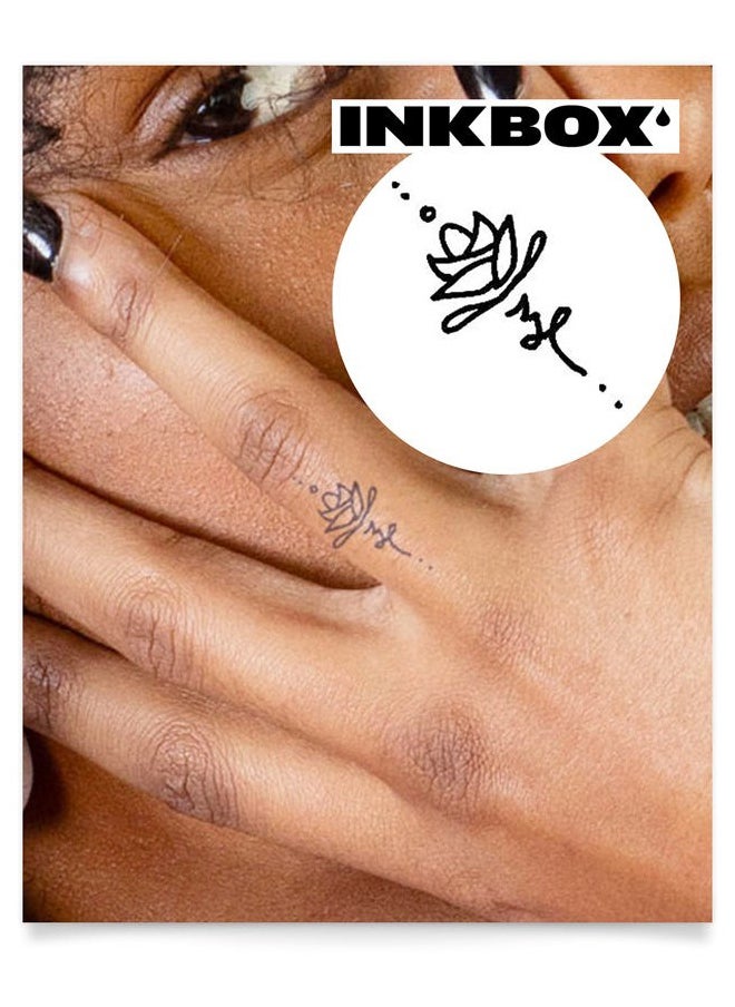 inkbox Inkbox Temporary Tattoos, Semi-Permanent Tattoo, One Premium Easy Long Lasting, Water-Resistant Temp Tattoo with For Now Ink - Lasts 1-2 Weeks, Fleyen, 1 x 1 in  - Image 1