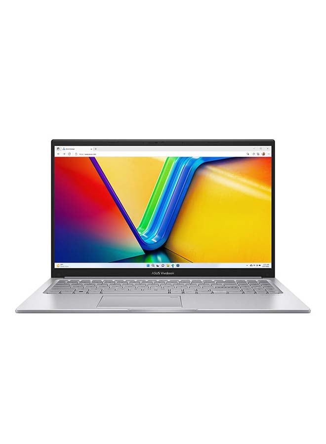 (Upgraded Version) Vivobook X1504ZA - NJ185 Laptop With 15.6-Inch FHD Display, Core i7-1255U Processor/8GB RAM/512GB SSD/Intel UHD Graphics/Windows 11 English Silver (Upgraded Version)