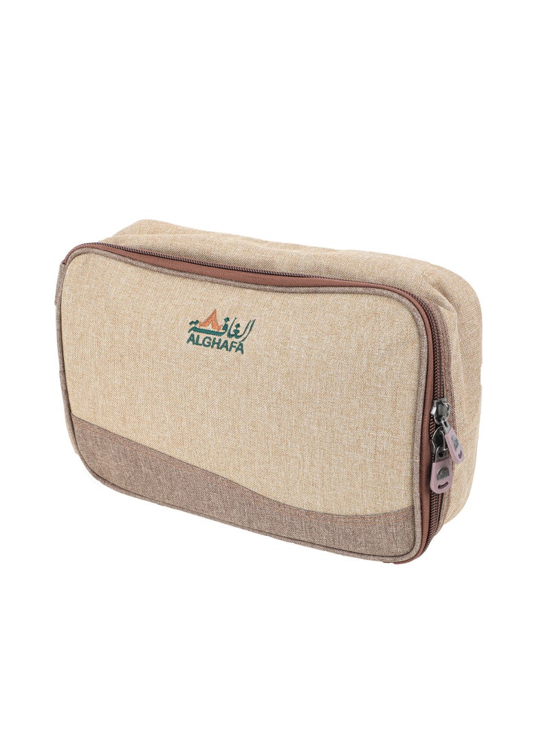 ALGHAFA - ALGhafa,Almnama thermos bag, for trips, camping, wooden color, 33*22*31 cm - Image 1