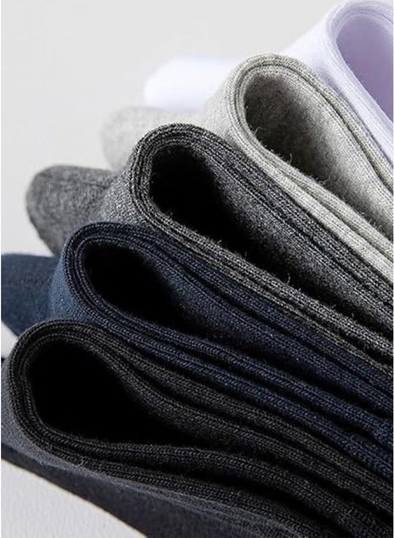 Men's Classic Cotton Socks Set – 5 Pairs in Assorted Colors - Image 2