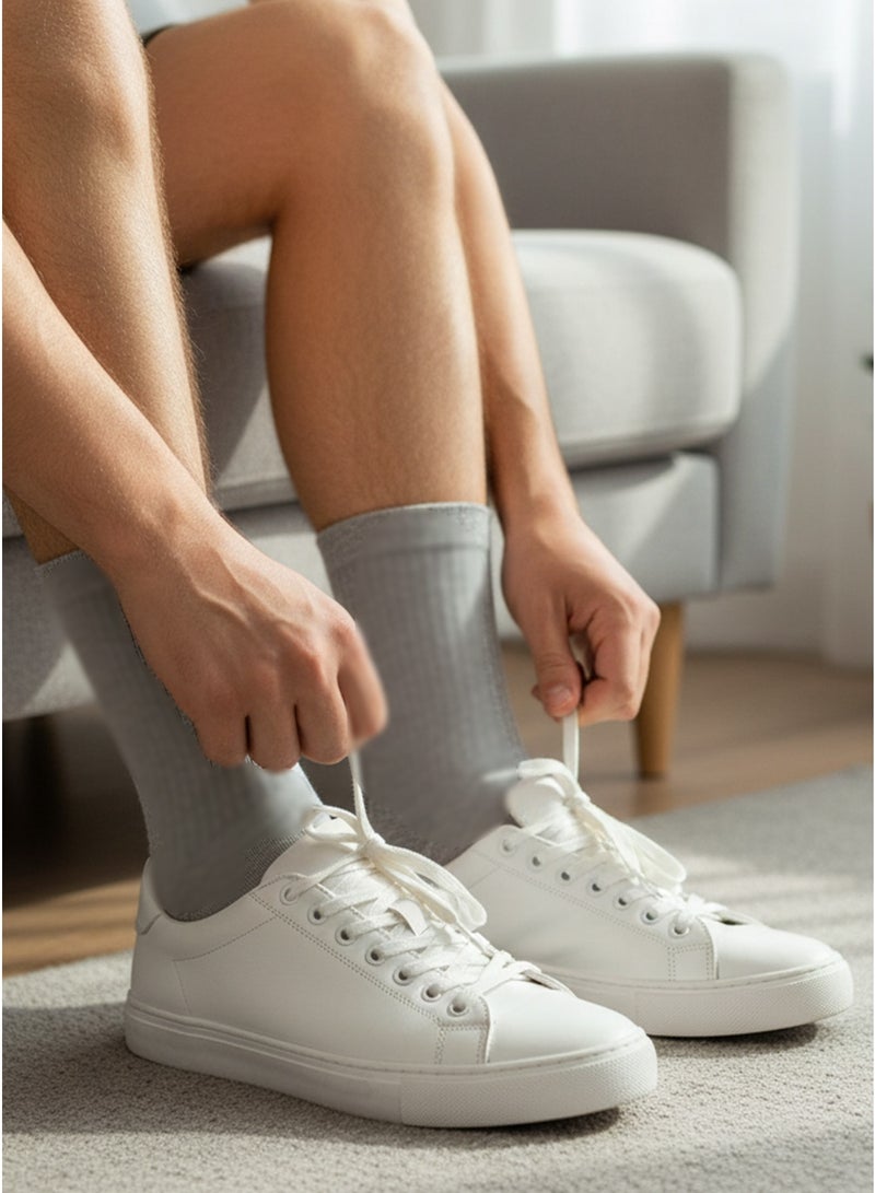 Men's Classic Cotton Socks Set – 5 Pairs in Assorted Colors - Image 5