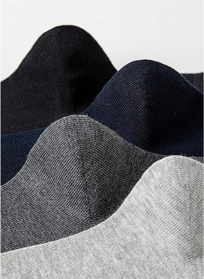 Men's Classic Cotton Socks Set – 5 Pairs in Assorted Colors - Image 3