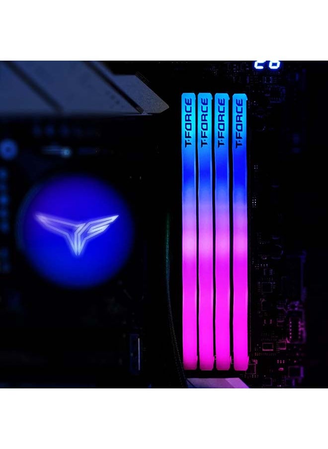 TeamGroup - TEAMGROUP T-Force Delta RGB DDR5 Ram 32GB (2x16GB) 6000MHz PC5-48000 CL38 Intel XMP 3.0 &amp; AMD Expo وحدة ذاكرة سطح المكتب المتوافقة رام أسود FF3D532G6000HC38ADC01 - Image 1