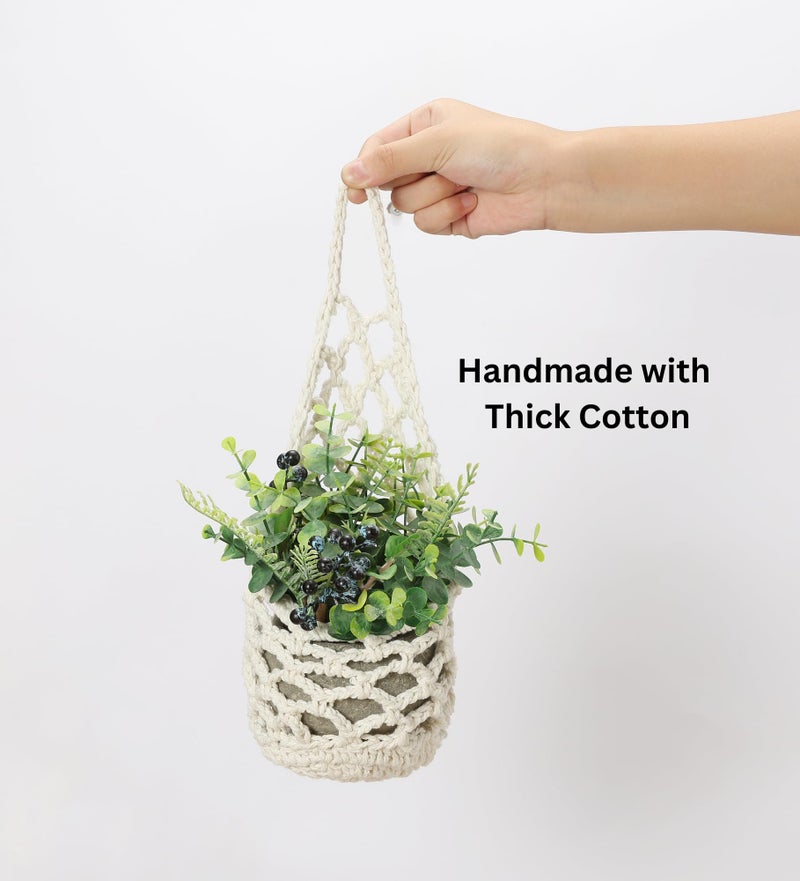 Shineloha 3 Packs Hanging Planters for Indoor Plants up to 4 in., Wall Plant Holder | Plant Hanger Indoor, Wall Planters for Indoor Plants, Hanging Plant (3PK, for 4 inch Pot) - Image 4