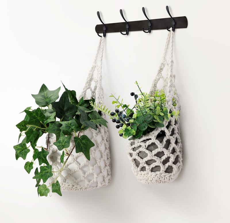Shineloha 3 Packs Hanging Planters for Indoor Plants up to 4 in., Wall Plant Holder | Plant Hanger Indoor, Wall Planters for Indoor Plants, Hanging Plant (3PK, for 4 inch Pot) - Image 3