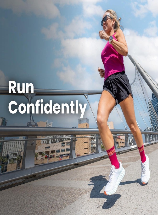 Balega Blister Resist Light Performance Mini Crew Athletic Runing Socks for Men and Women (1 Pair), Lake Blue, Large - Image 2