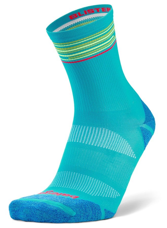 Balega Blister Resist Light Performance Mini Crew Athletic Runing Socks for Men and Women (1 Pair), Lake Blue, Large - Image 1