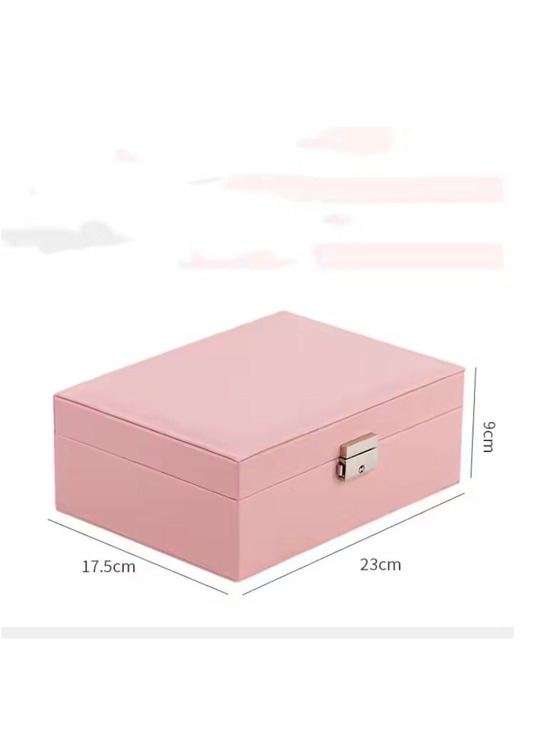 Spaceshoop Large Capacity Jewelry Box Travel Jewelry Organizer Multifunctional Necklace Earring Ring Storage Box Women Gift - Image 2