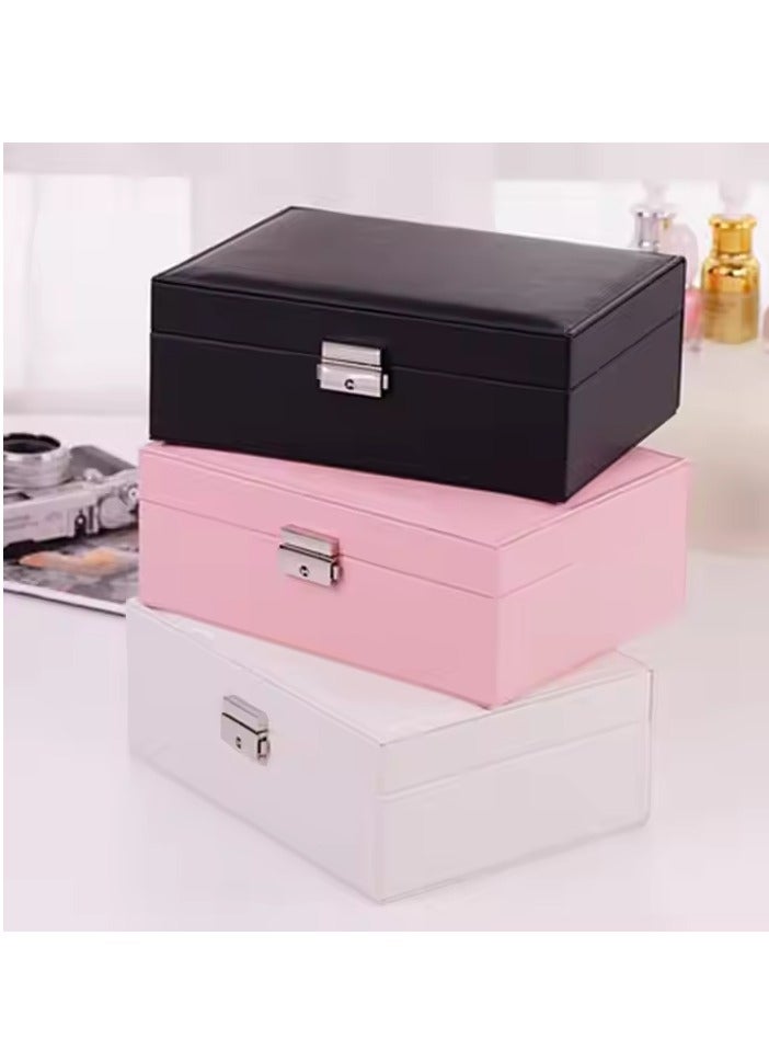 Spaceshoop Large Capacity Jewelry Box Travel Jewelry Organizer Multifunctional Necklace Earring Ring Storage Box Women Gift - Image 4