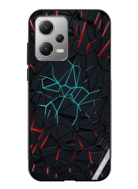 Protective Case Cover For Xiaomi Redmi Note 12 Abstracts Design Multicolour