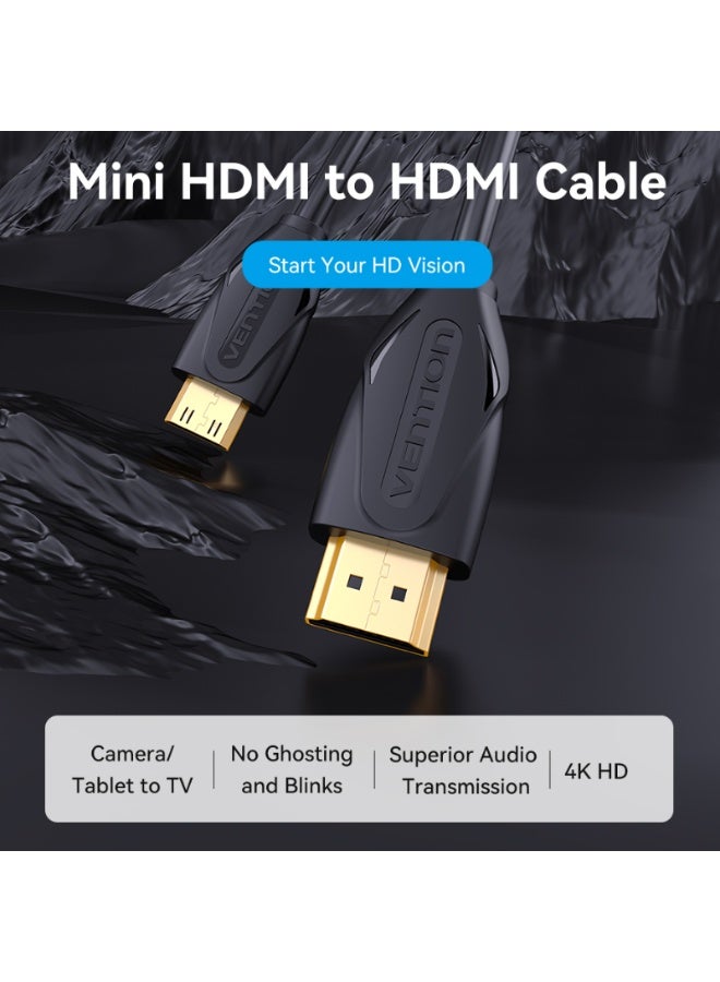 VENTION Mini HDMI Cable  Black Model # VAA-D02-B100 - Image 2
